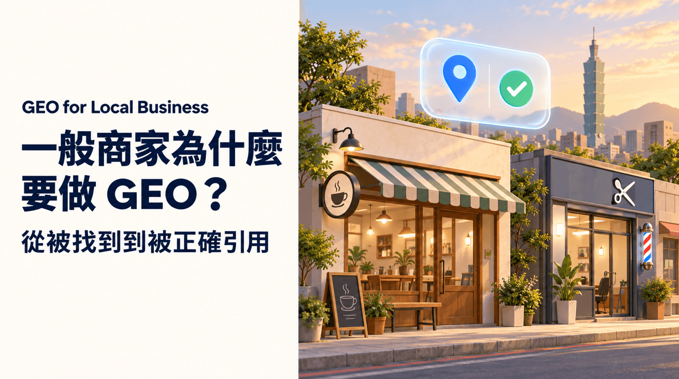 一般商家為什麼要做 GEO？從被找到到被正確引用的落地指南