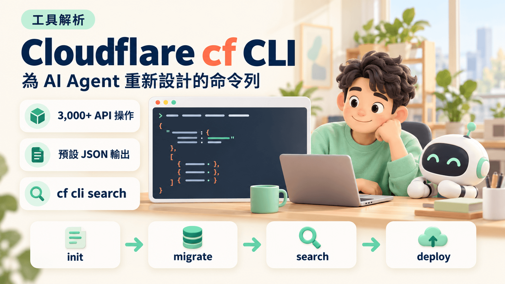 Cloudflare cf CLI 解析:為 AI Agent 重新設計的命令列工具
